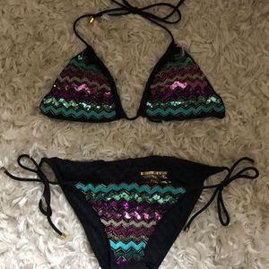 Victoria Secret sequined Bikini Swimsuit